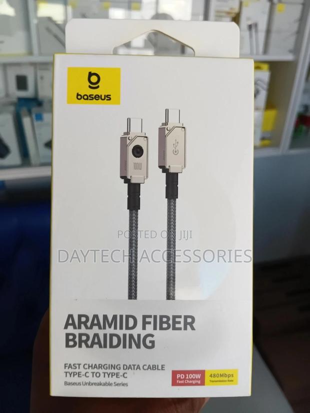 Baseus Fast Charging Cable Usb-C to Usb-C 100w 480mbps 1m - White