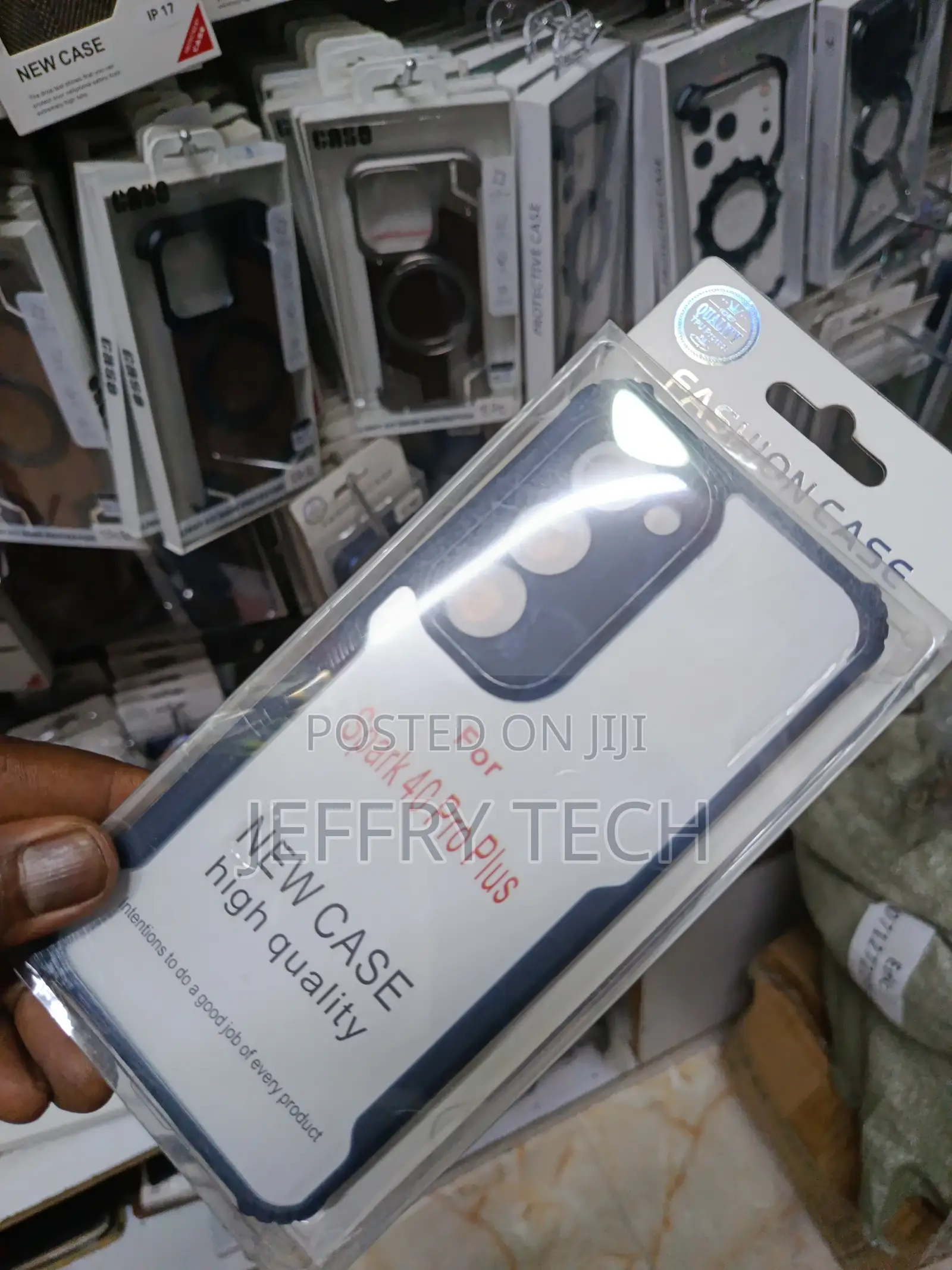 Tecno Spark 40 Pro Plus (+) Transparent, Clear and Colorless With Blac