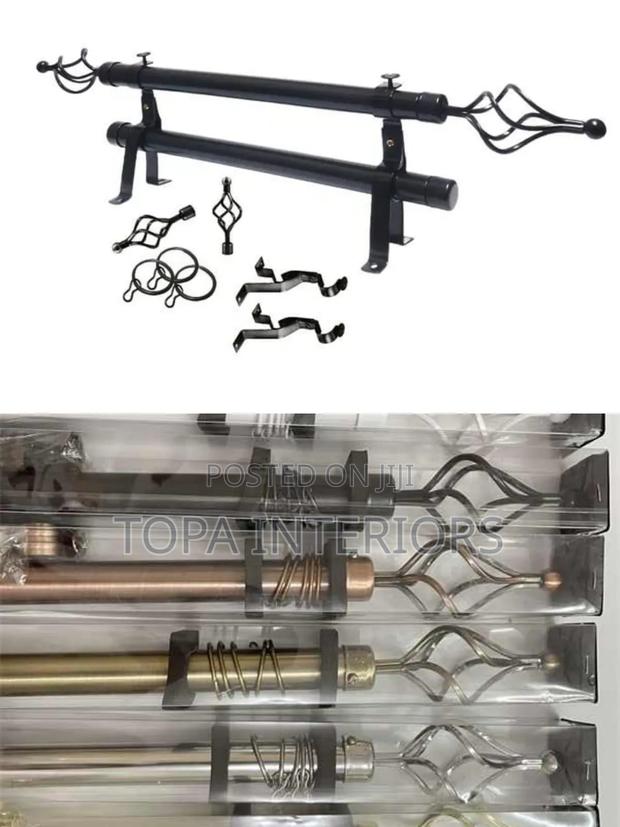 Affordable Extendable Drapery Curtain Rods With All Accessories