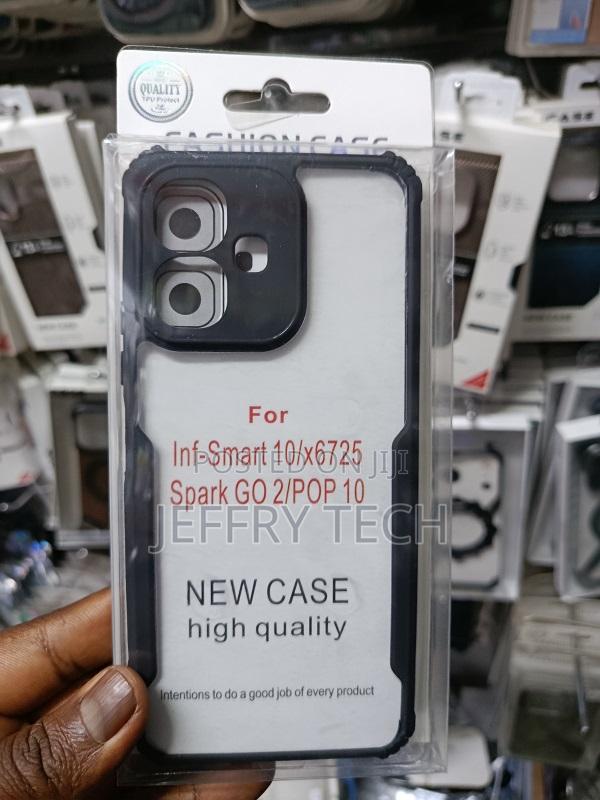 Shockproof Crystal Clear Back Cover Case for Infinix Smart 10 | 360 De