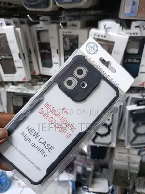 Shockproof Crystal Clear Back Cover Case for Infinix Smart 10 | 360 De