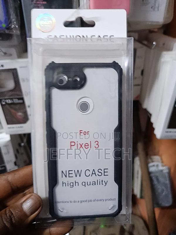 Google Pixel 3 Back Cover Shockpoorf Transparent Bumper Case With Cam