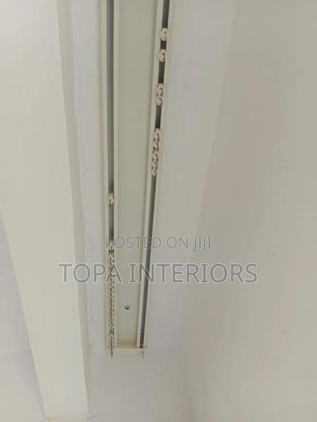 Ceiling Mounted Aluminium Straight Double Curtain Rail Track