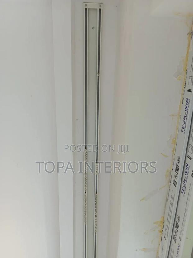 Double Rail Aluminium Straight Ceiling Curtain Track