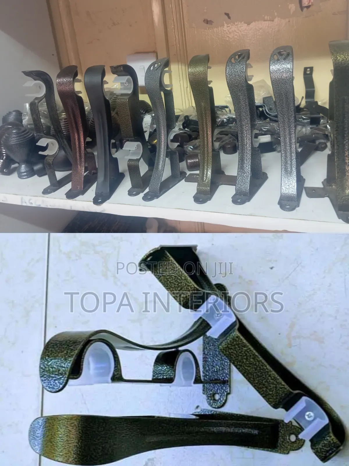 Strong Scratch Resistant Double Wall Brackets for Curtain Rods
