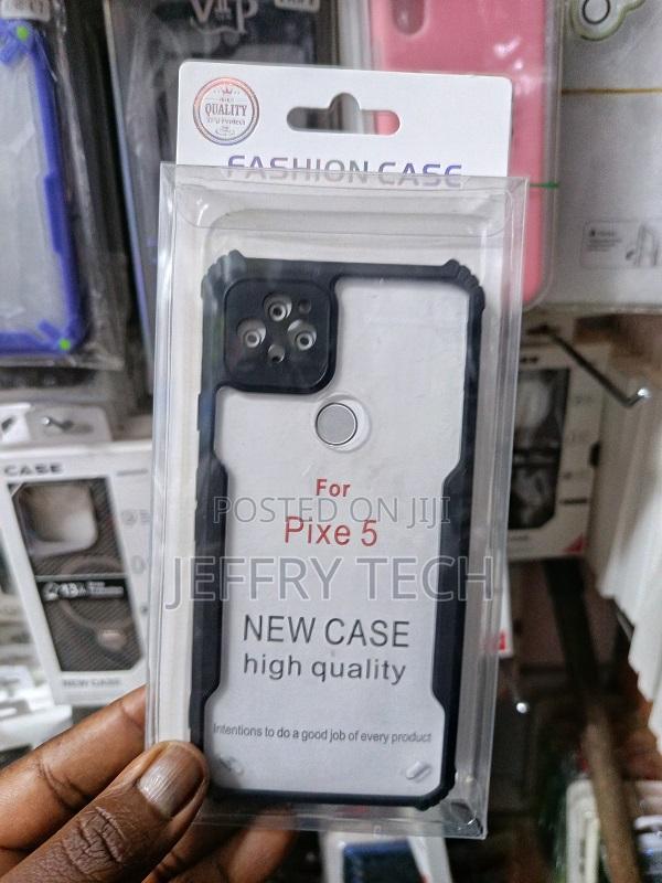 Google Pixel 5 Shockproof Bumper Clear Acrylic Mobile Phone Case