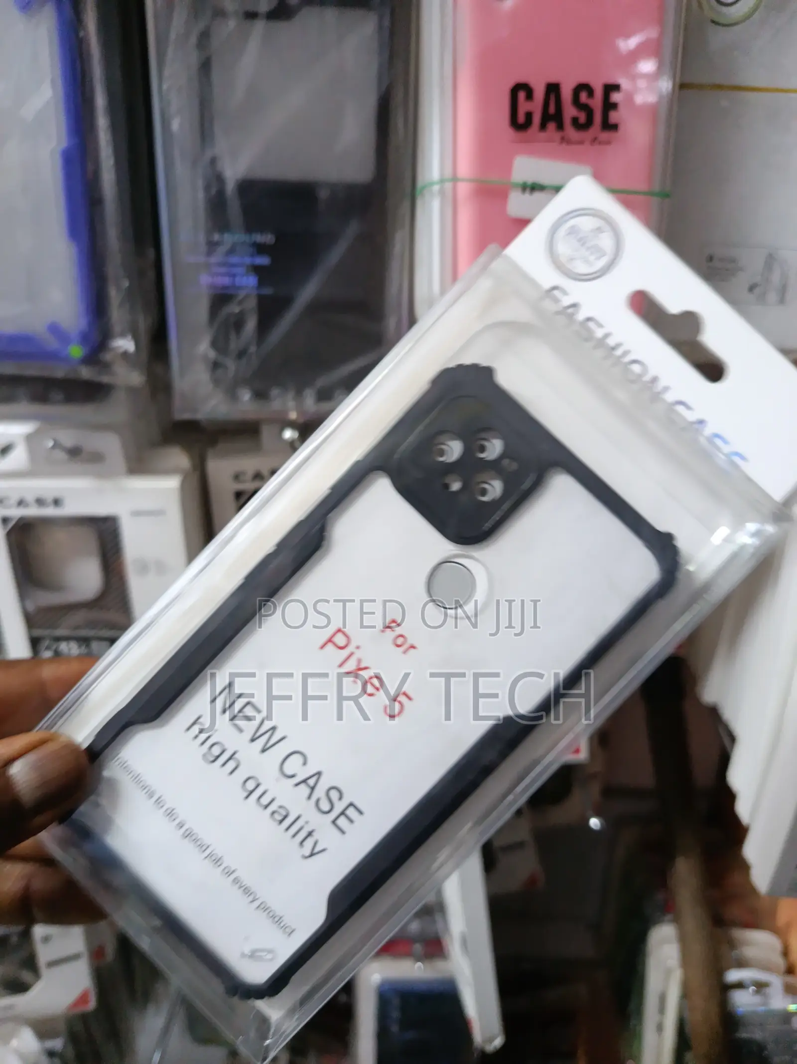 Google Pixel 5 Shockproof Bumper Clear Acrylic Mobile Phone Case