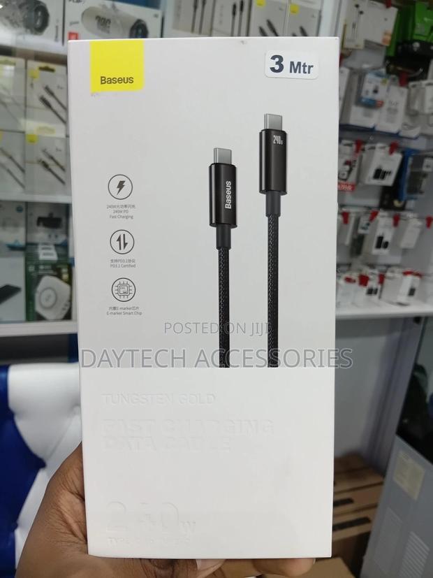 Baseus Usb-C to Usb-C Fast Charging Cable - 240w (3m) - thumbnail 3