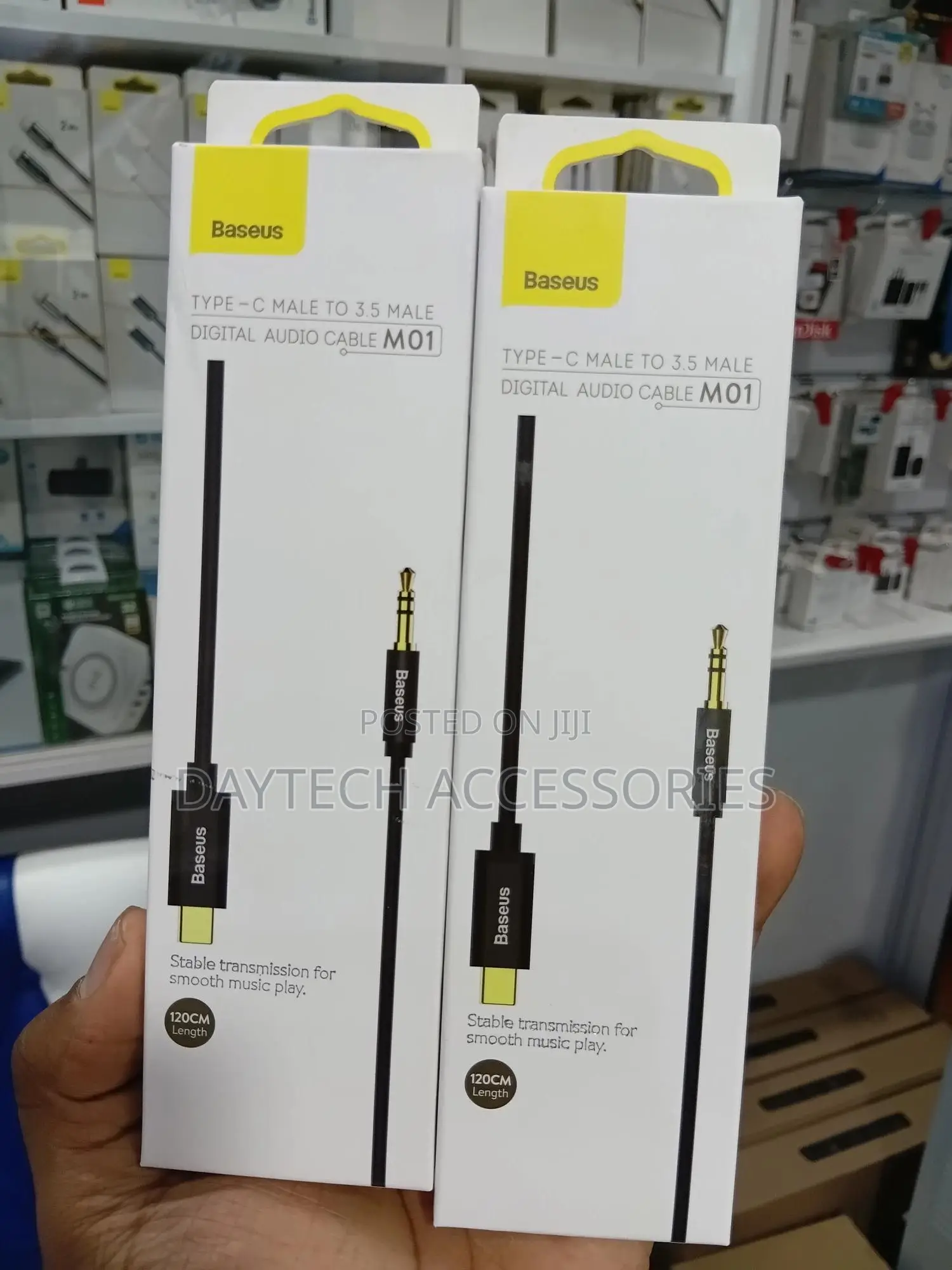 Baseus Yiven Type-C Male to 3.5 Male Audio Cable 1.2m