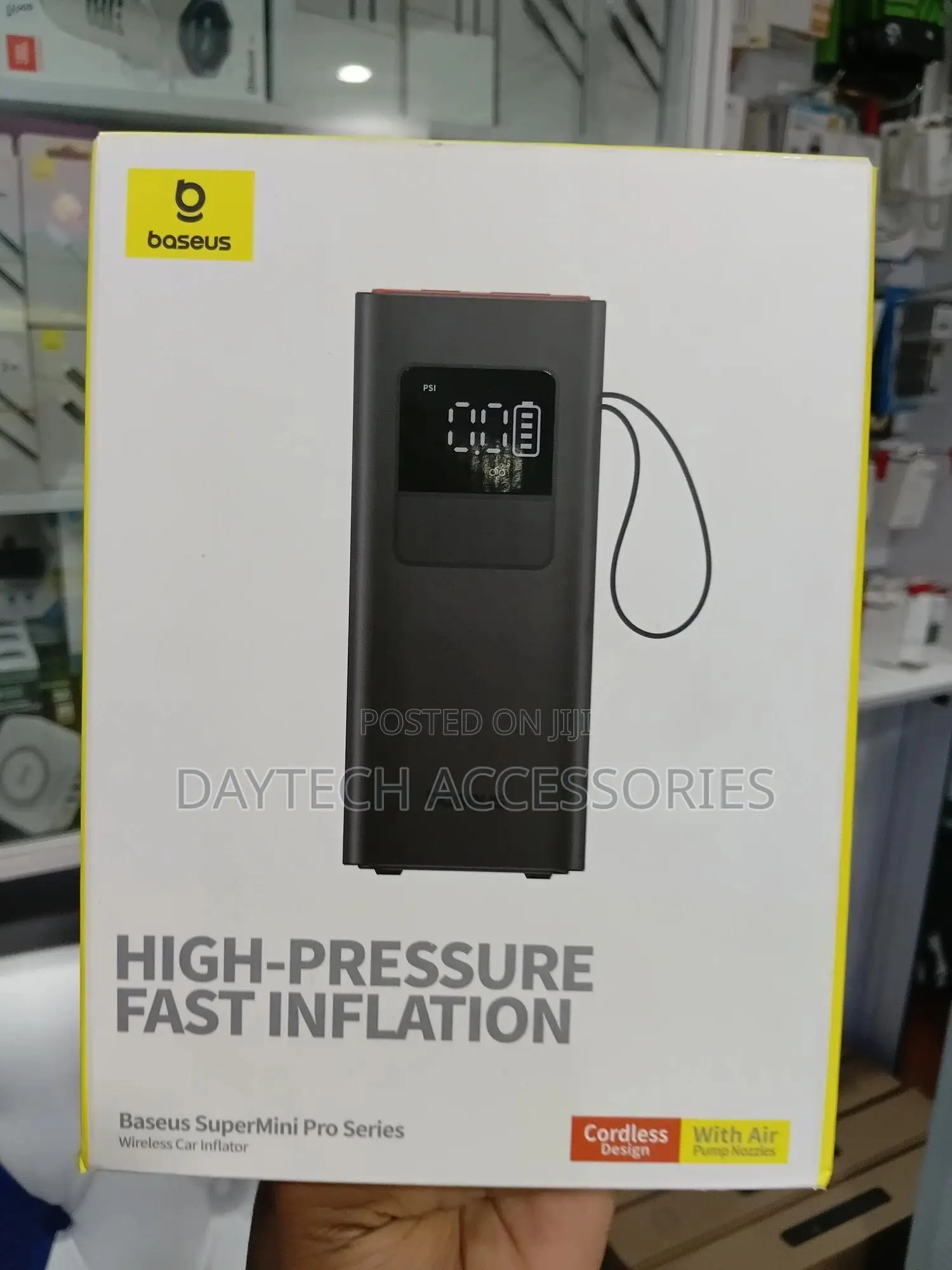 The Baseus Supermini Pro Series Wireless Car Inflator.