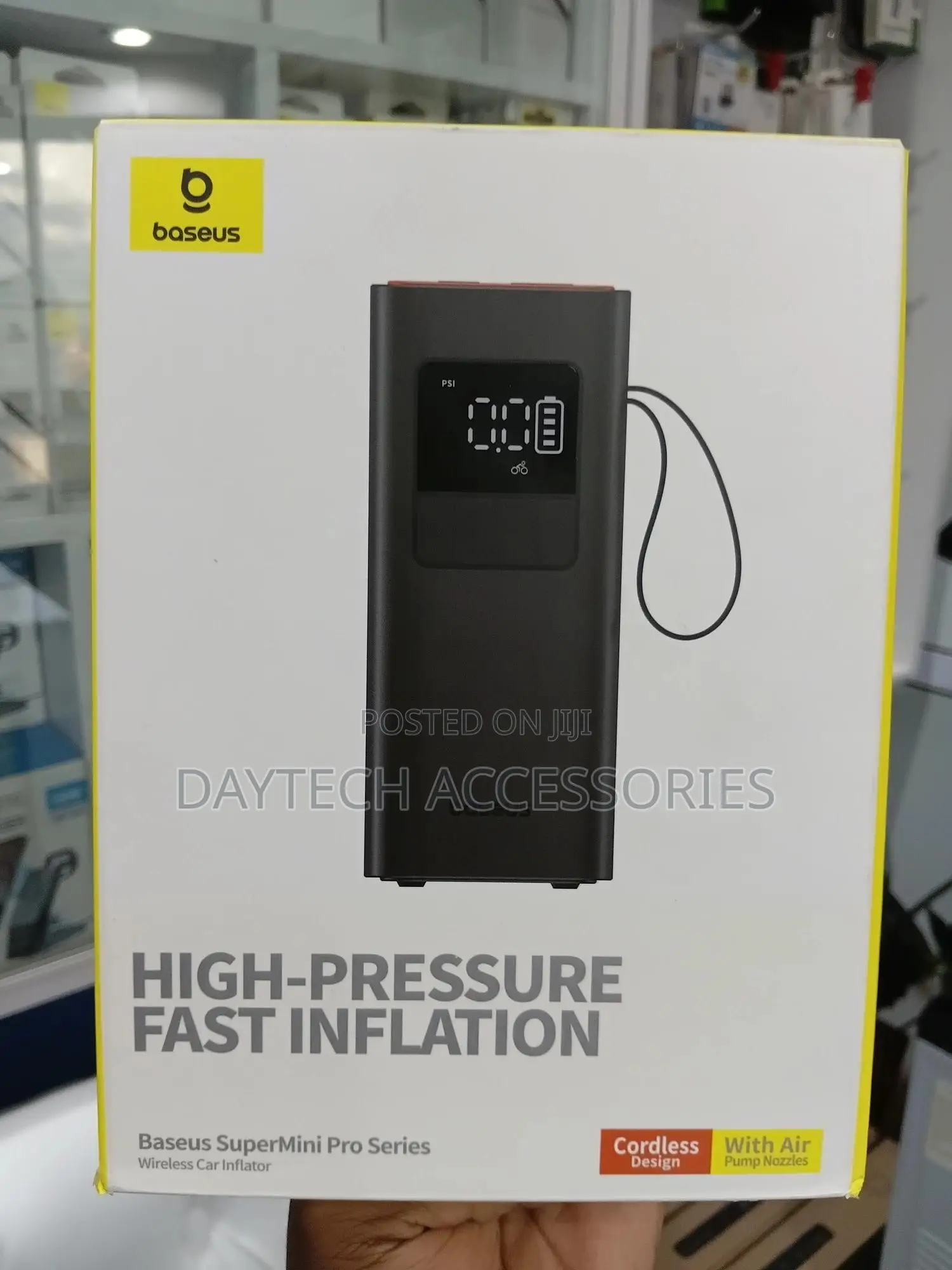 The Baseus Supermini Pro Series Wireless Car Inflator.