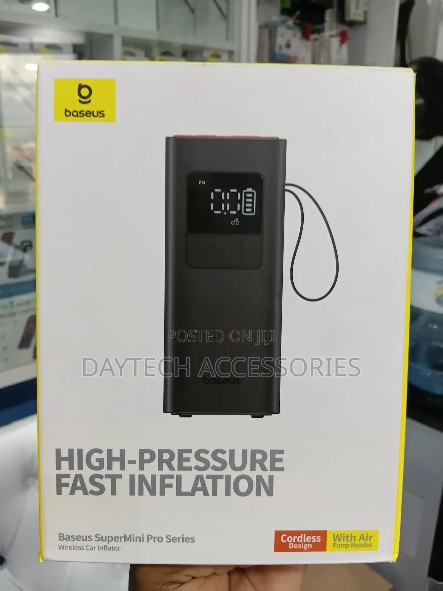 Baseus Super Mini Pro Series Wireless Car Inflator-Cluster Black