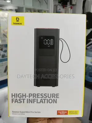 Baseus Super Mini Pro Series Wireless Car Inflator-Cluster Black