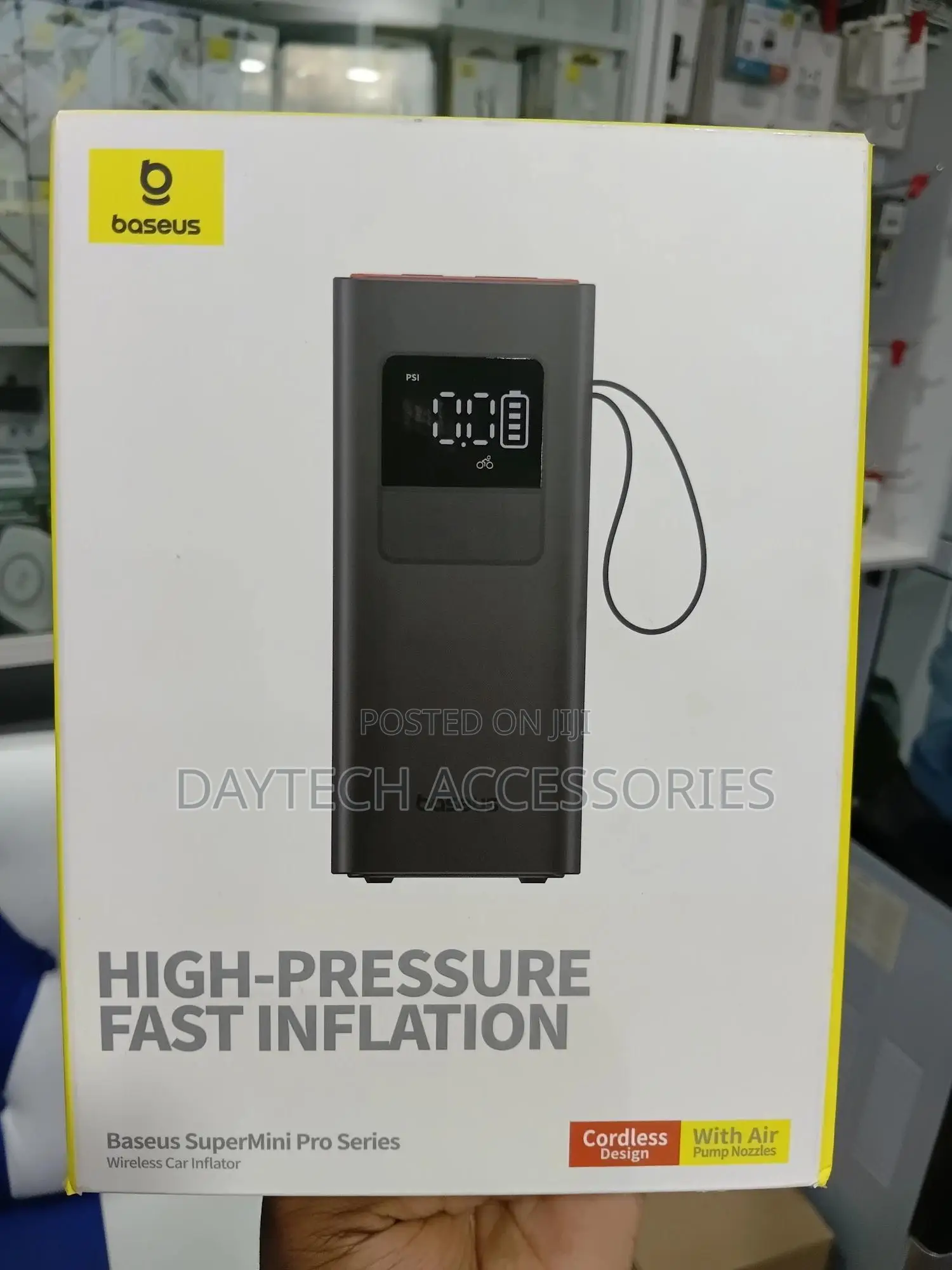 Baseus Supermini Pro Car Tire Wireless Air Pump Inflator - 4000mah
