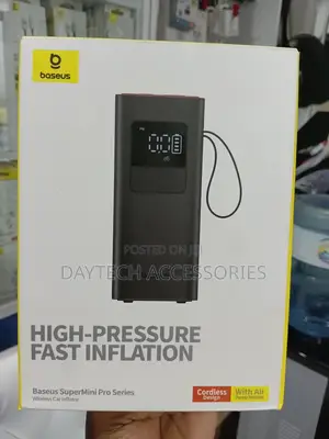 Baseus Supermini Pro Car Tire Wireless Air Pump Inflator - Black
