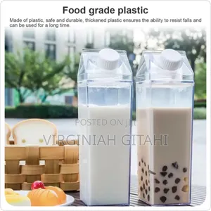 *1l Acrylic Fridge Bottle With Tight Duo Lid