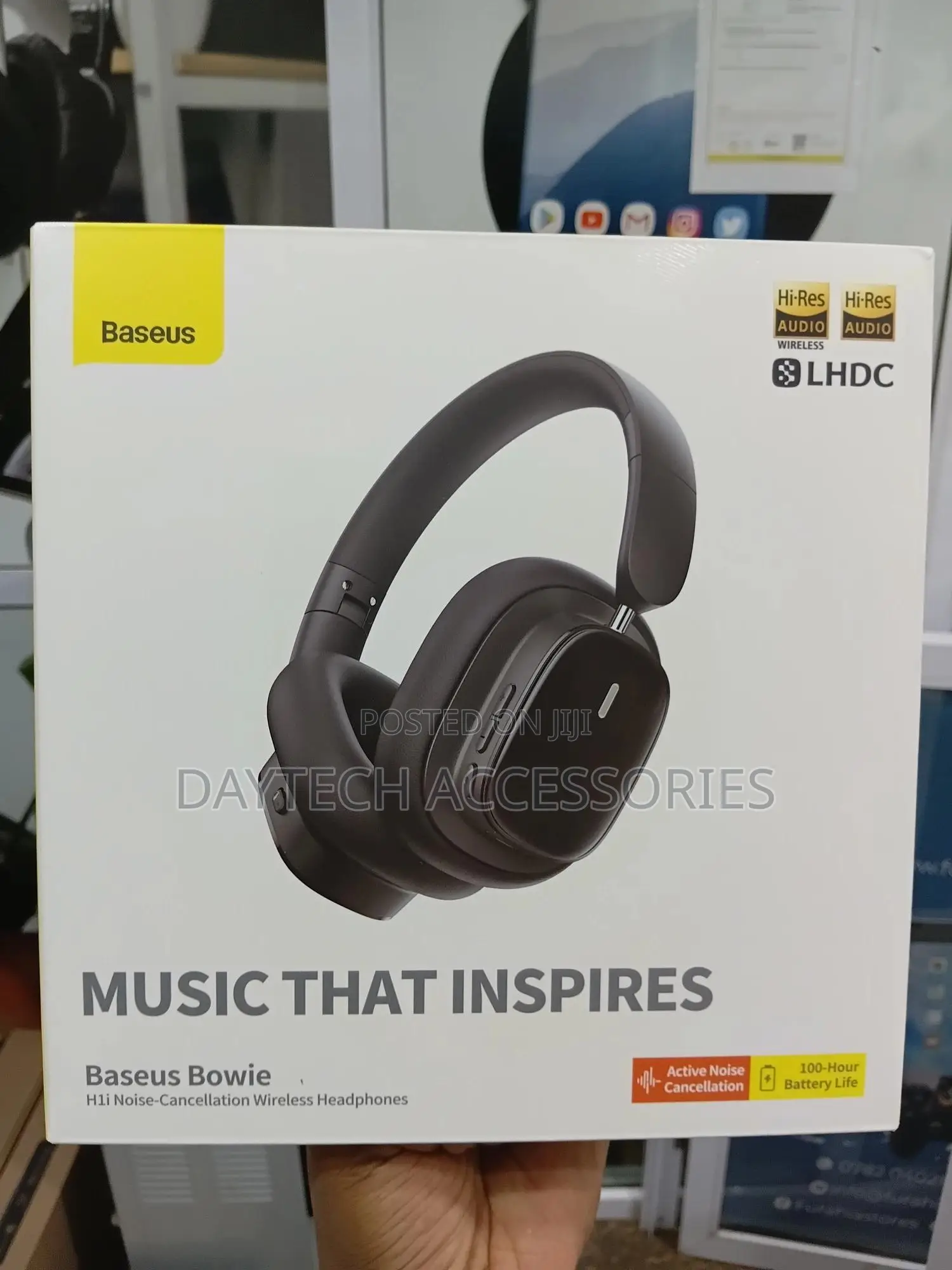 Baseus Bowie H1i Noise-Cancellation Wireless Headphones.