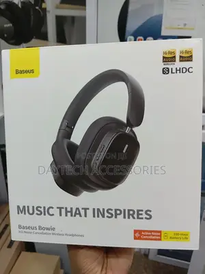 Baseus Bowie Wireless Headphone Bluetooth 5.3 Anc Noise Cancellation.