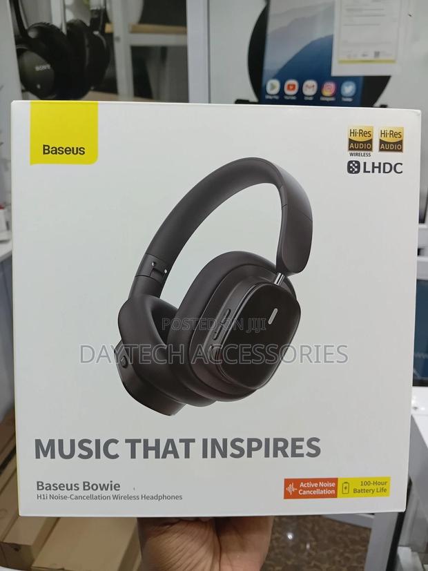 Baseus Bowie Wireless Headphone Bluetooth 5.3 Anc Noise Cancellation. - thumbnail 3