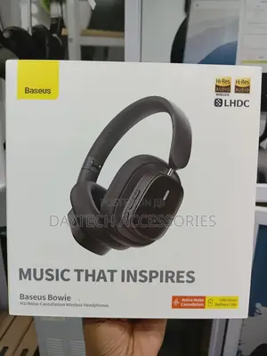 Baseus Bowie Wireless Headphone Bluetooth 5.3 Anc Noise Cancellation.