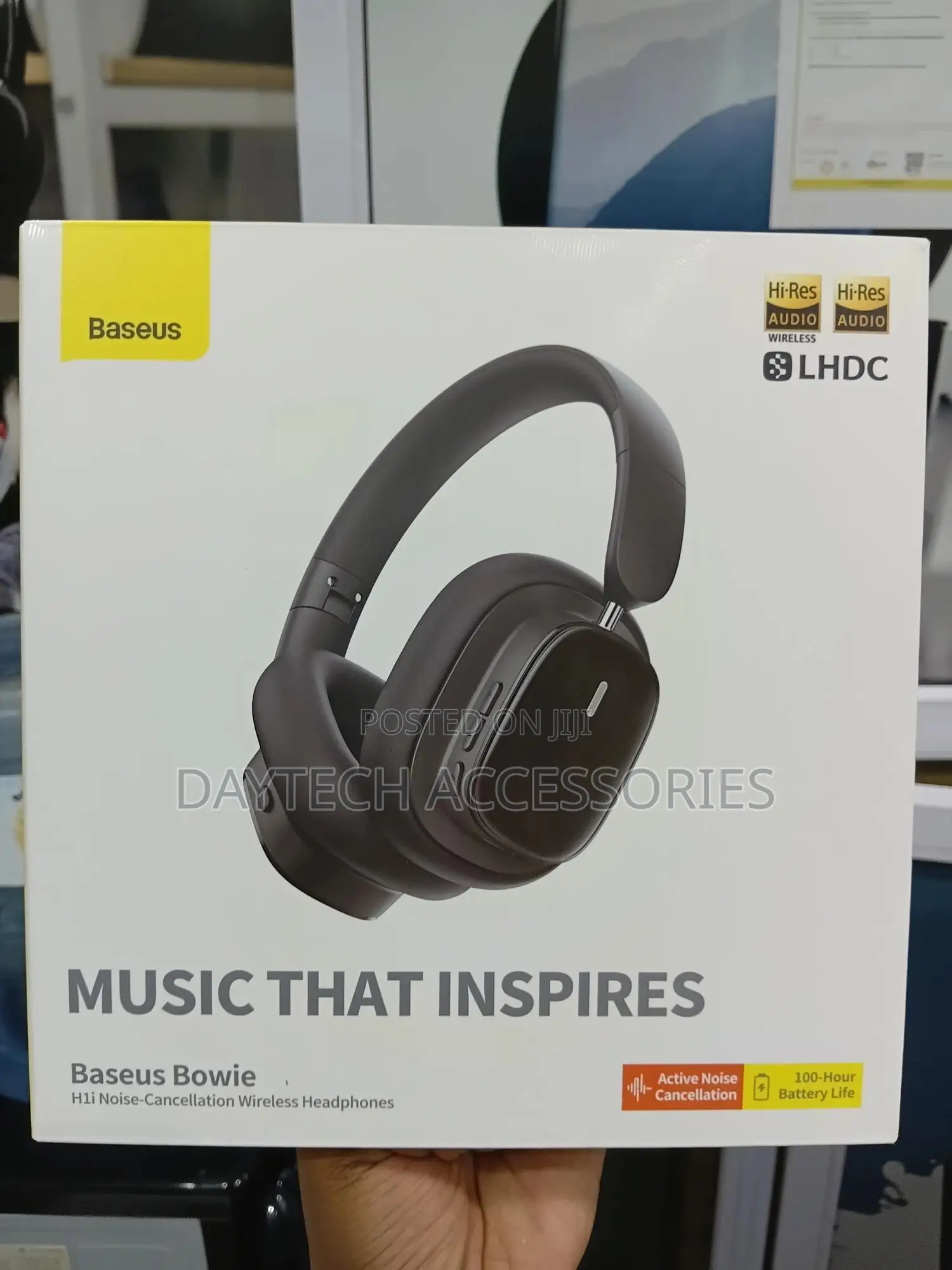 Baseus Wireless Headphones With Noise-Cancellation Bowie H1i (Black)