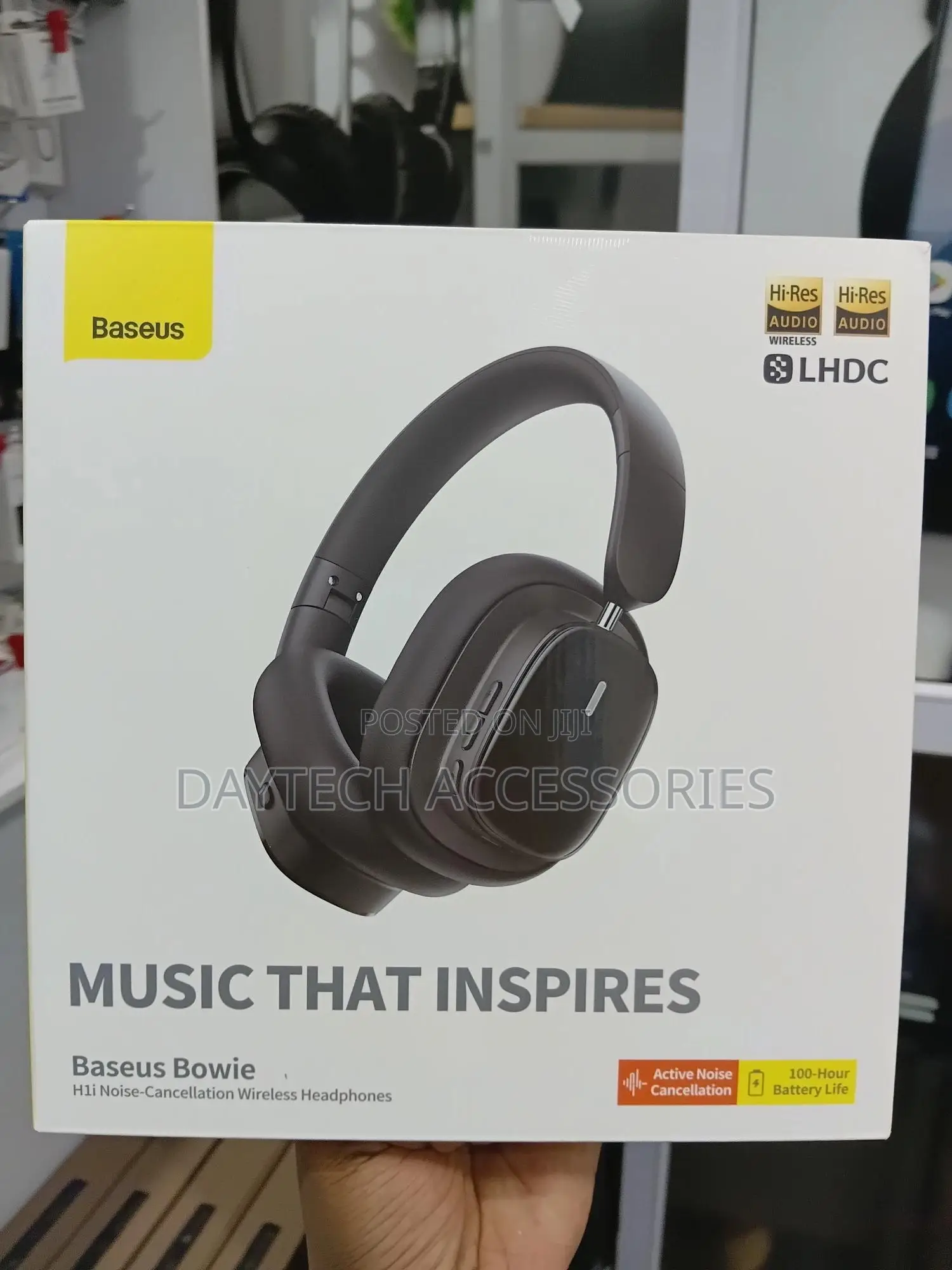 Baseus Wireless Headphones With Noise-Cancellation Bowie H1i (Black)
