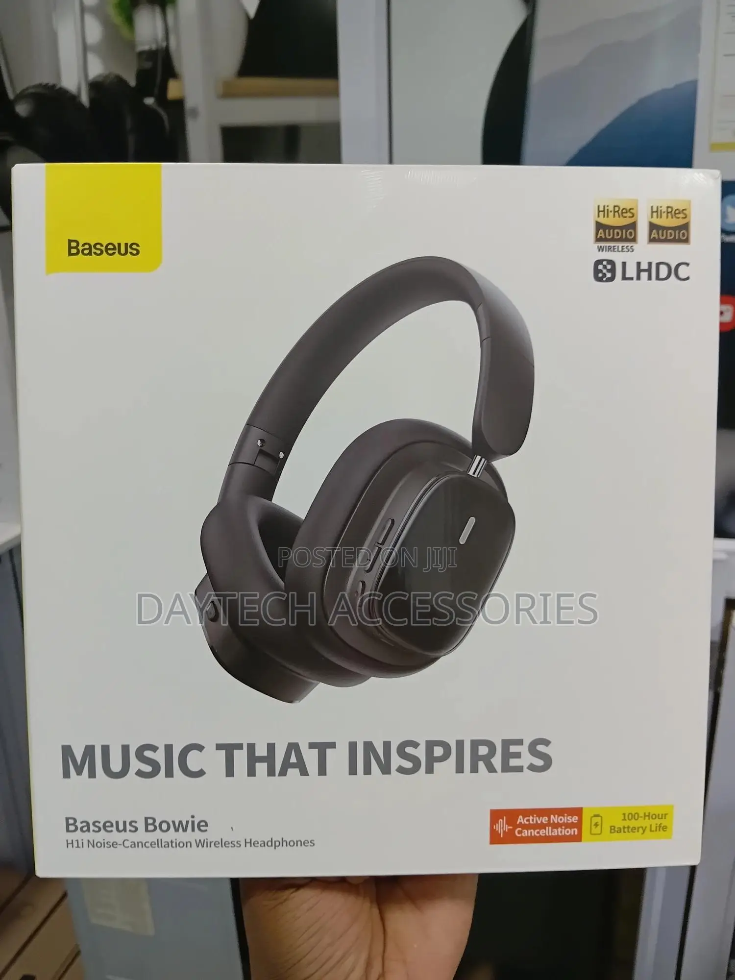 Baseus Wireless Headphones With Noise-Cancellation Bowie H1i (Black)