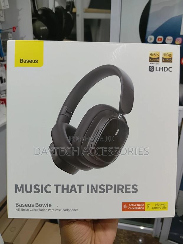 Baseus Bowie H1i Wireless Headphones - Anc Headset - Cluster Black - main view