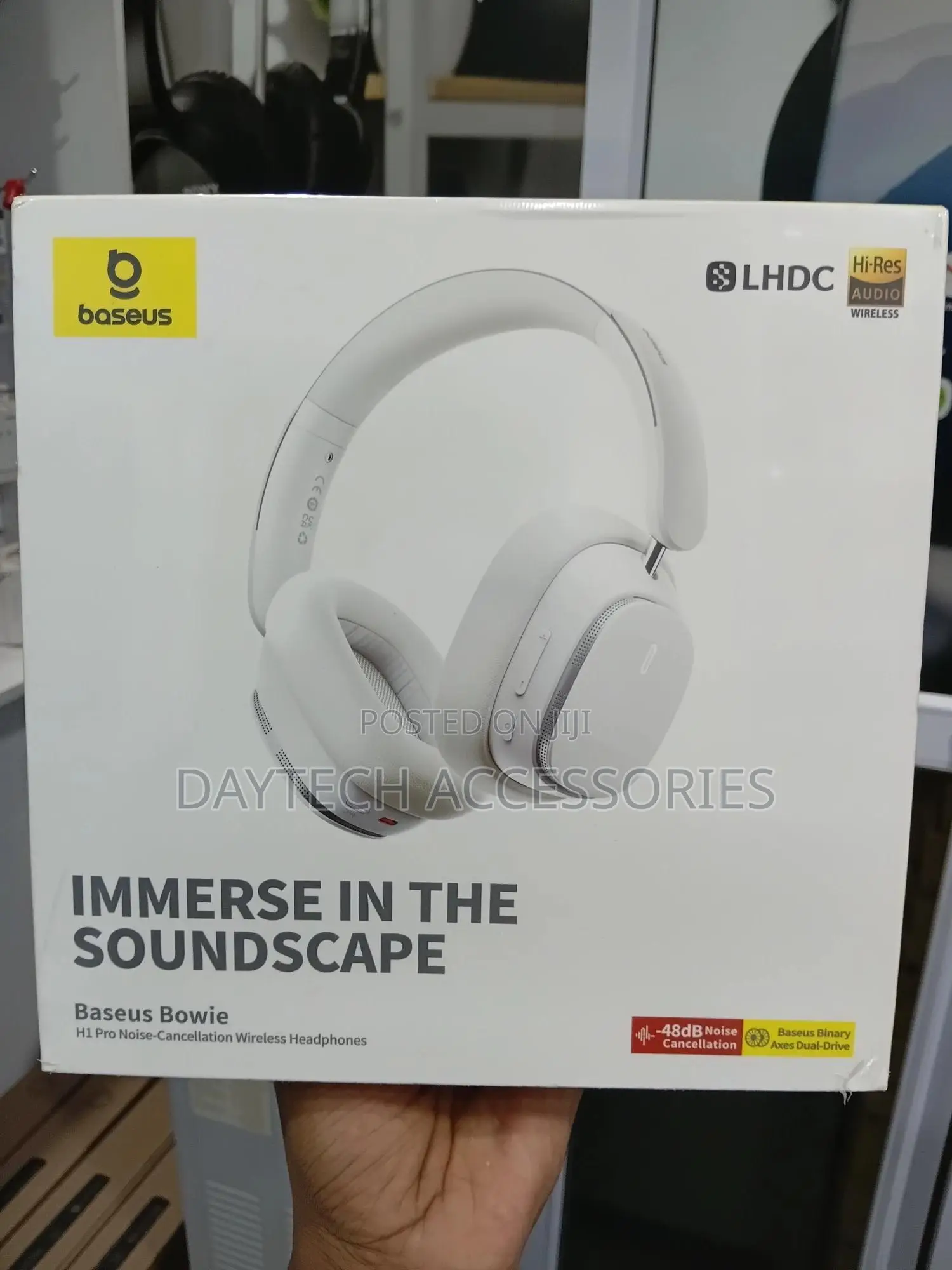 The Baseus Bowie H1 Pro Noise-Cancellation Wireless Headphones.
