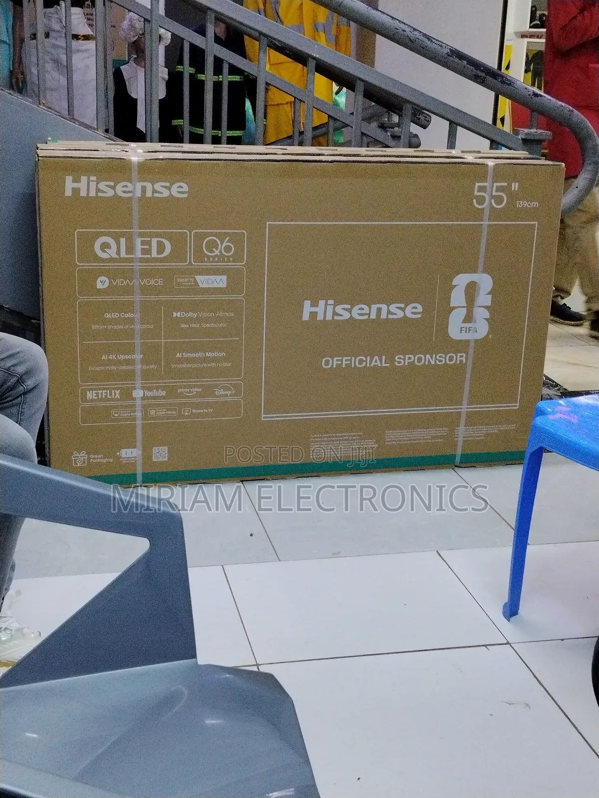 Hisense 55q6n,55" Inch Smart Tv Qled,Netflix/Youtube/Frameless