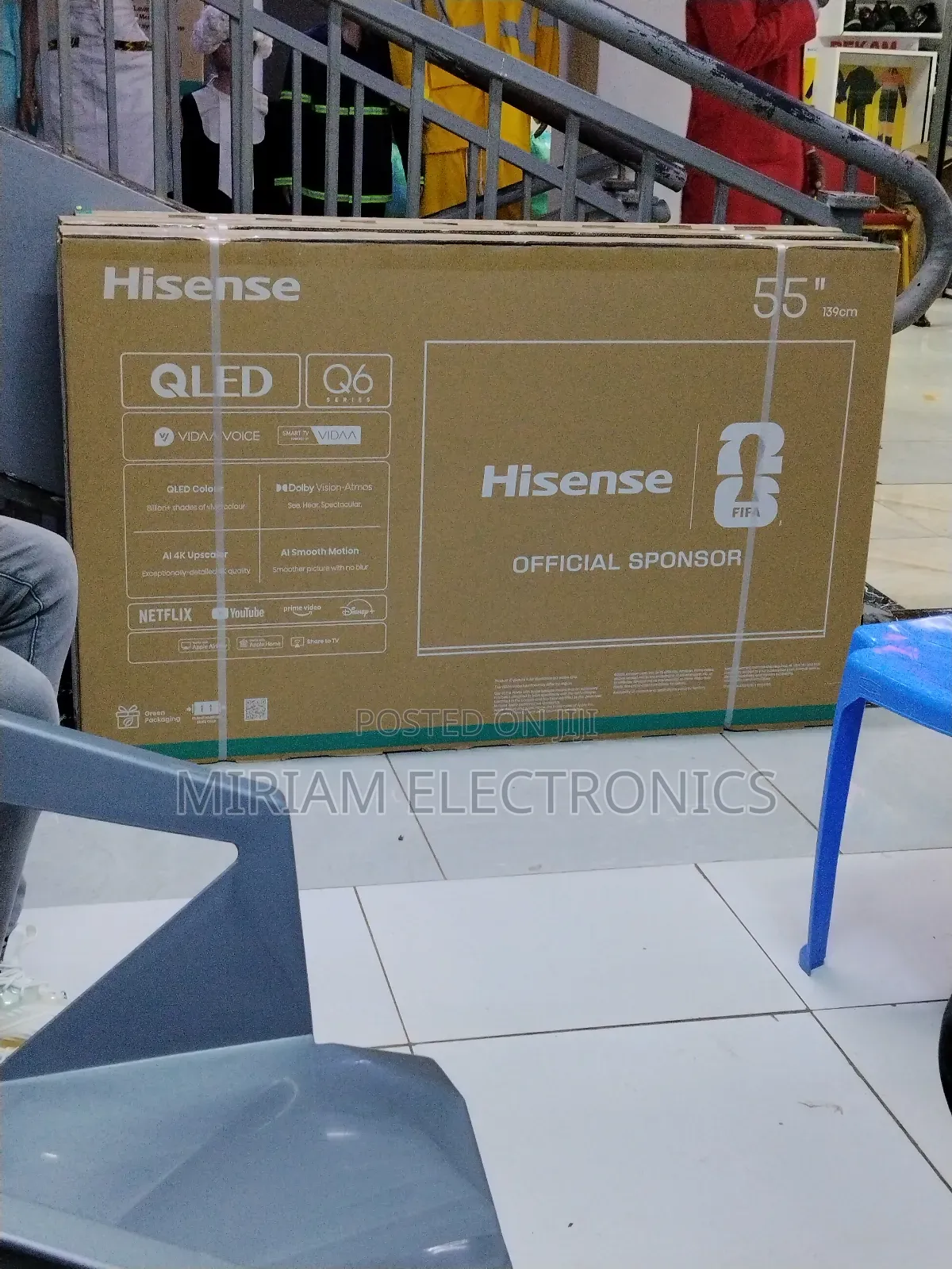 Hisense 55q6n,55" Inch Smart Tv Qled,Netflix/Youtube/Frameless