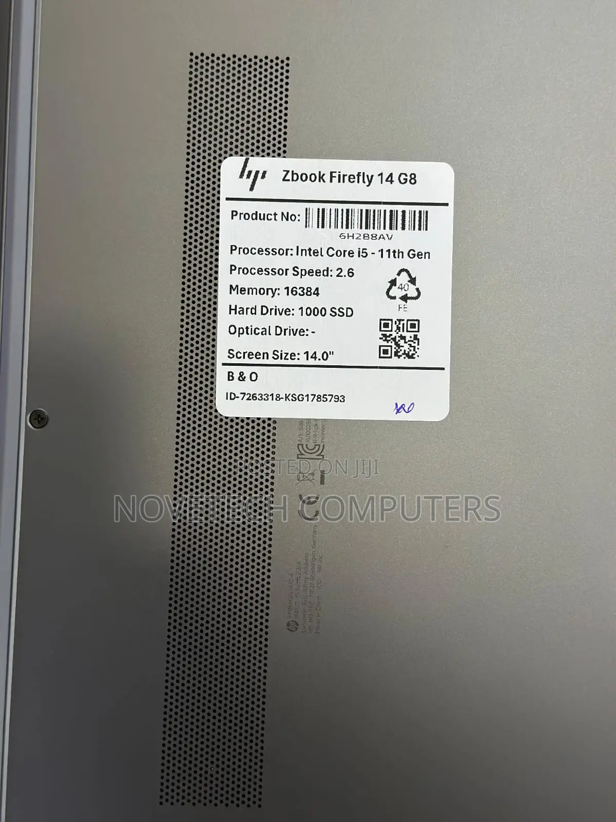New Laptop HP ZBook Firefly G8 16GB Intel Core i5 SSD 1T