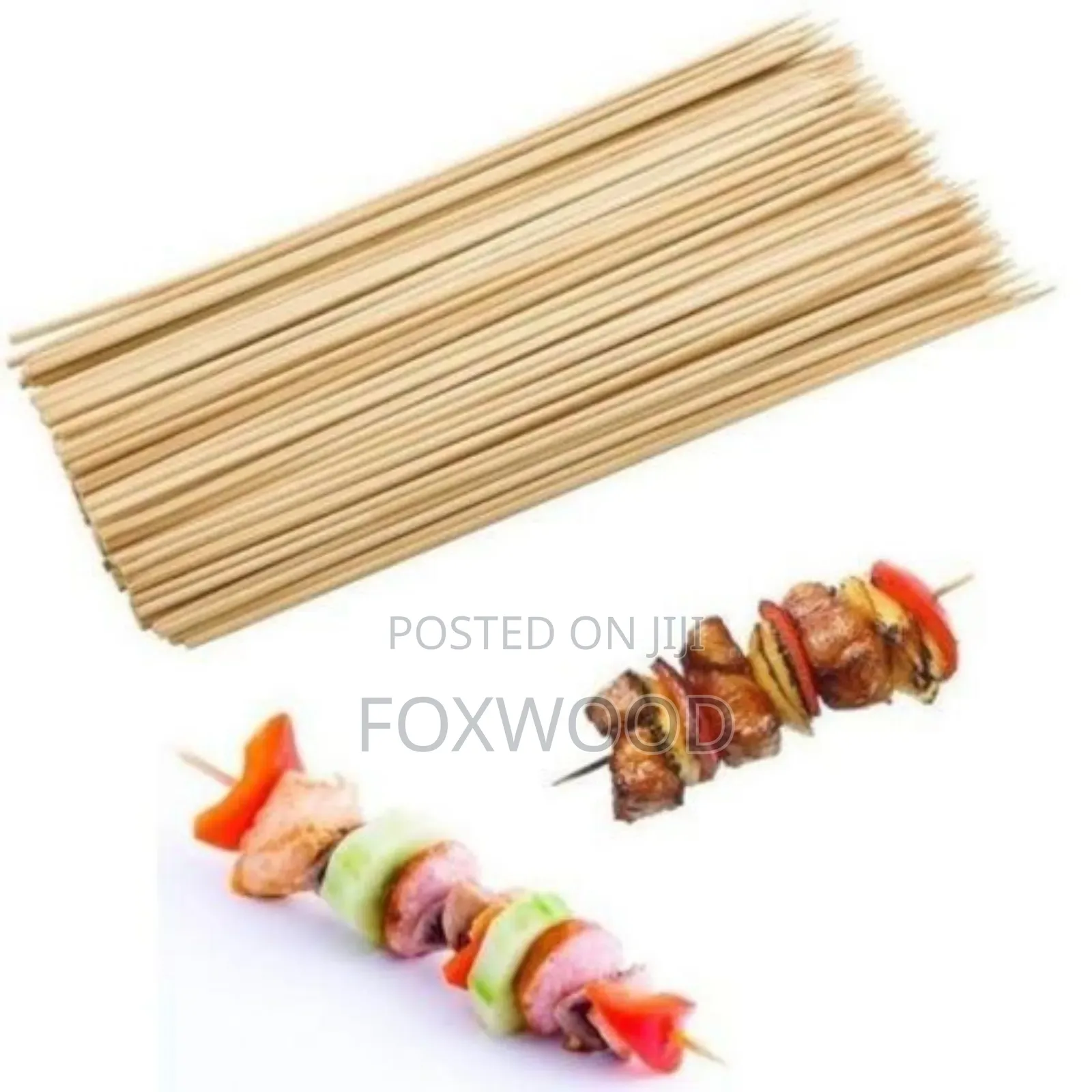 Barbecue BBQ Wooden Bamboo Skewers Sticks, "Mshikaki"