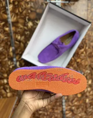 Purple Suede and Orange Crepe Sole Color Clarks Size 39-45