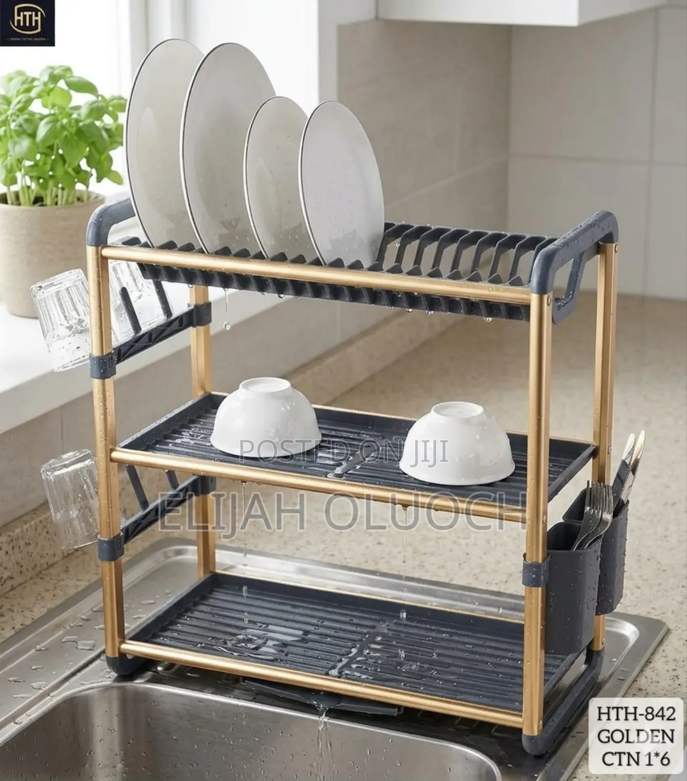*Premium Quality 3tier Aluminium Dish Drainer*