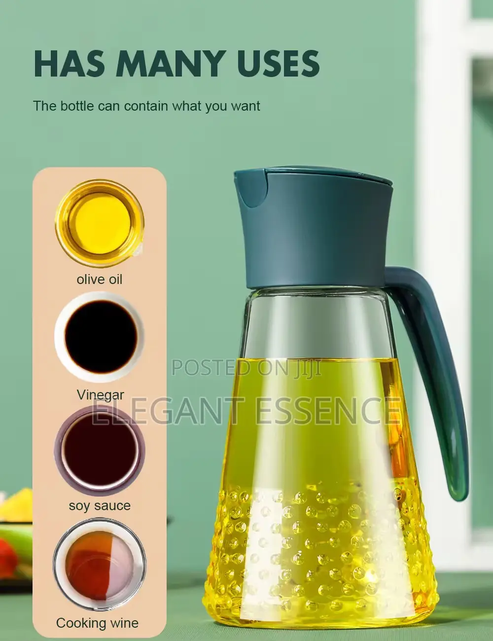 630ml Oil Glass Jar,Waterproof