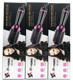 Pro Yoko Yk-001 Hot Air Brush – 1200w 4-in-1 Hair Dryer Styler