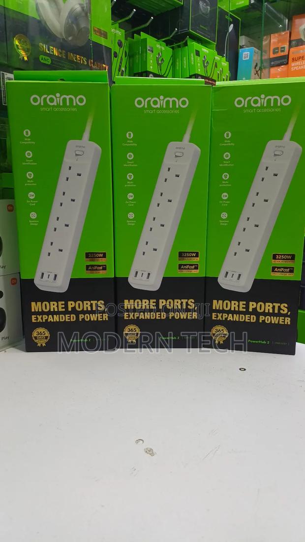 Oraimo Smart Power Strip 2m With Multi-Device Charging - main view