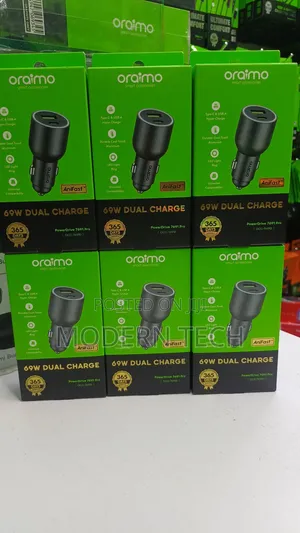 Oraimo Powerdrive 7691 Pro 69w Dual Super Car Charger