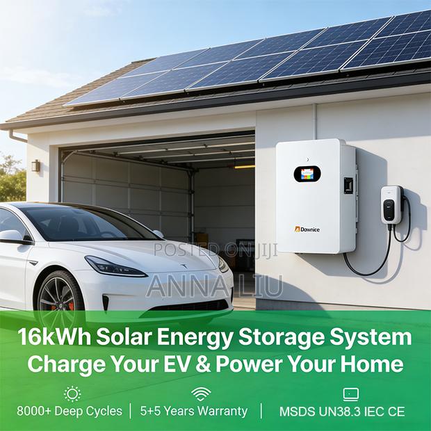 10kwh Dawnice 51.2v 205ah Lithium: Ultra-Slim Wall Design