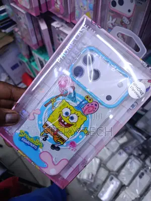 Spongebob Cartoon Transparent Magsafe Case for iPhone 17 Pro Max