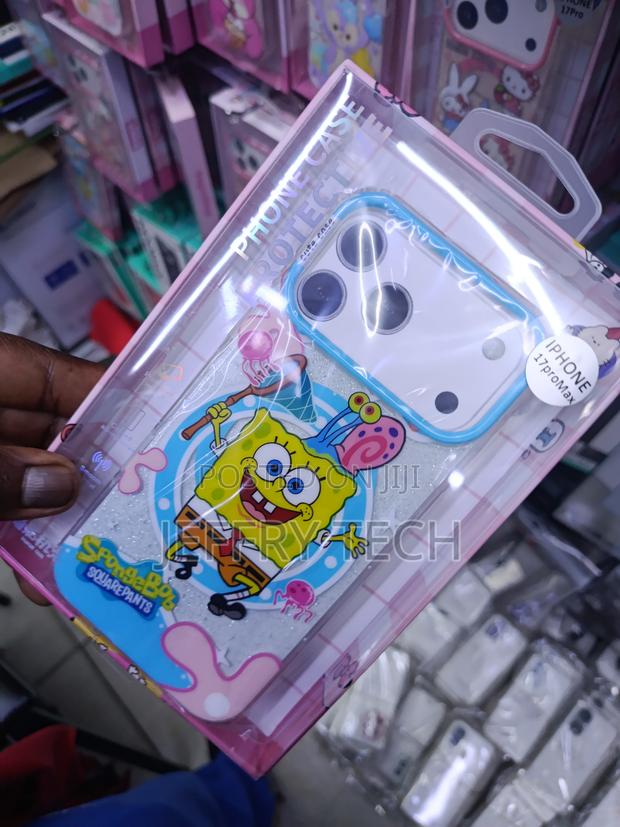 Spongebob Cartoon Transparent Magsafe Case for iPhone 17 Pro Max - thumbnail 2