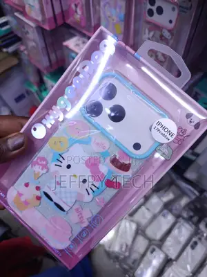 Hello Kitty Cartoon Transparent Magsafe Glitter Case iPhone 17 Pro Max