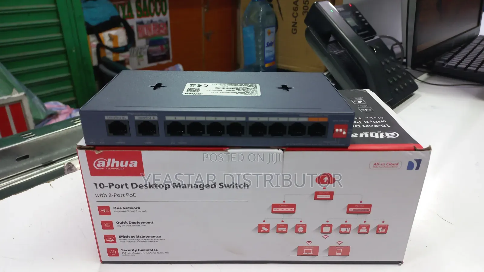 Dahua 10port Desktop Managed Switch With 8 Port Poe
