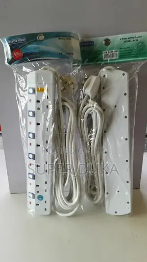 JSB 6-Way Extension Socket - 10m Heavy Duty Surge Protector (8436)