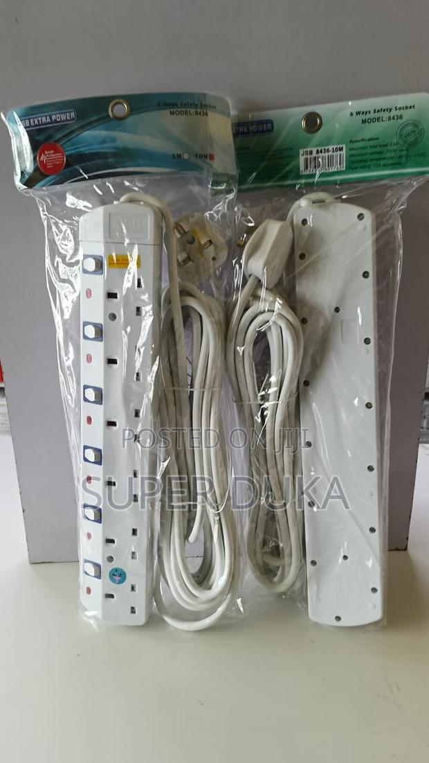 JSB 6-Way Extension Socket - 10m Heavy Duty Surge Protector (8436) - main view