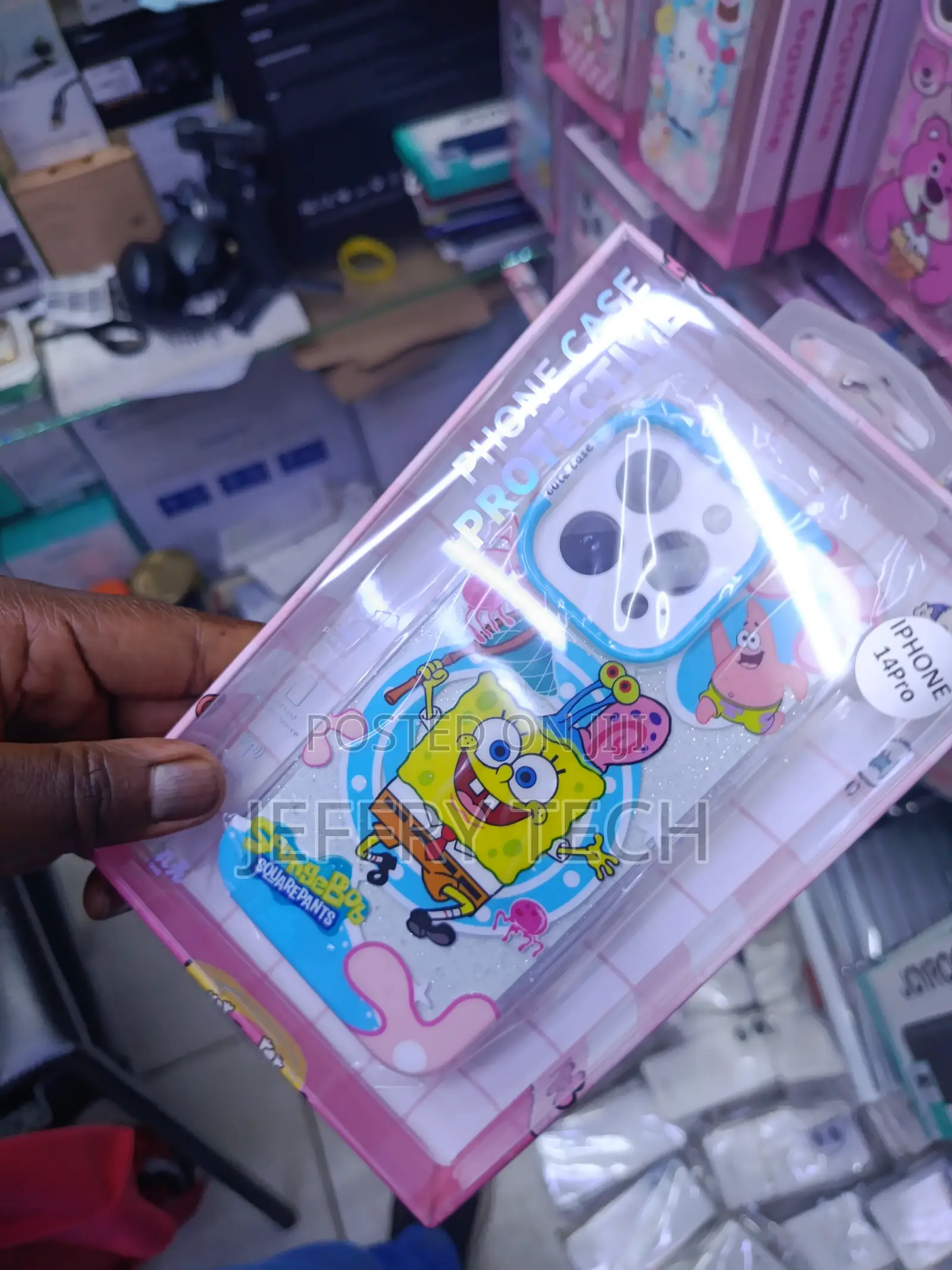 Lisel Spongebob Cartoon Transparent Magsafe Case for iPhone 14 Pro