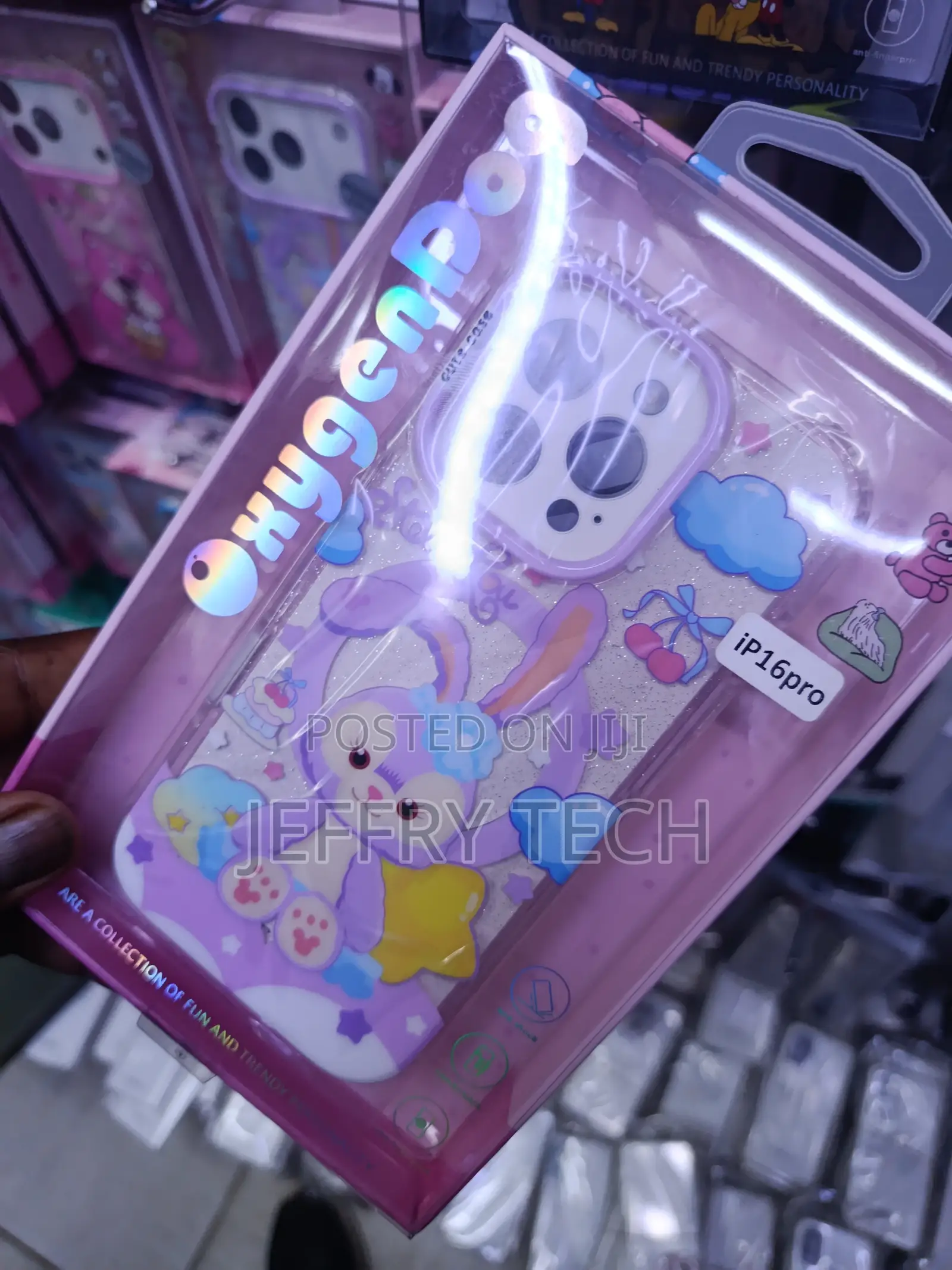 Oxygen Dog Stellalou Magsafe Case Desney Cartoon Design -Purple