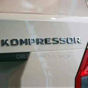 Kompressor 3d Mercedes Boot Badge