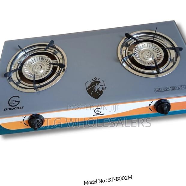 Eurochef 2‐Burner Glass Top Tabletop Stove